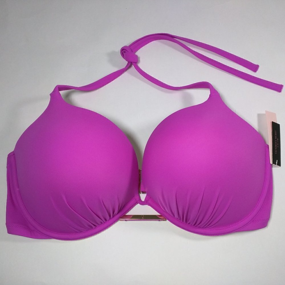 Victoria Secret 38D Bombshell Push Up Bikini Top Purple